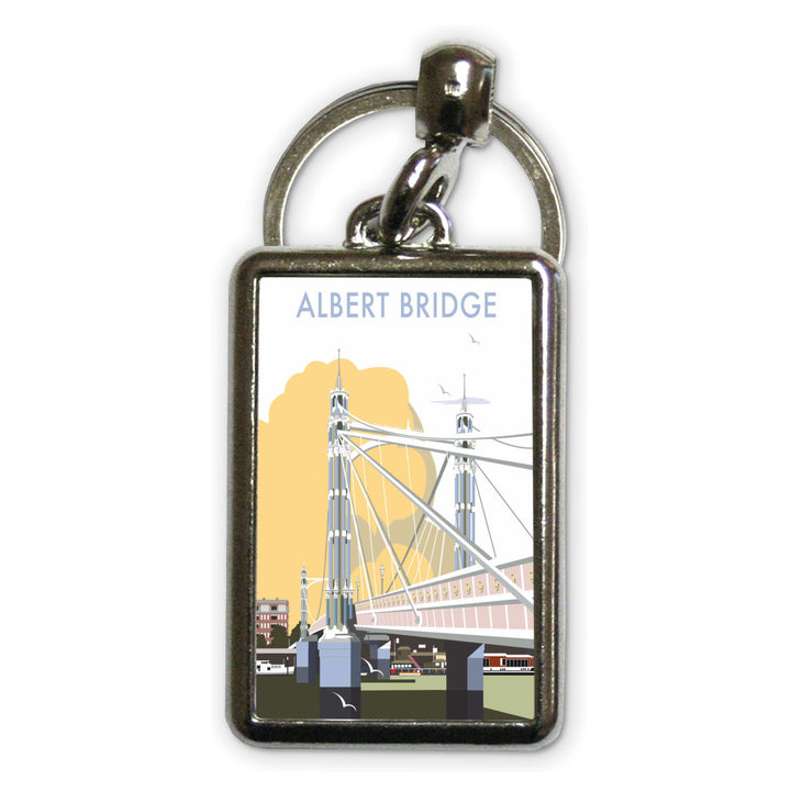 Albert Bridge, London Metal Keyring