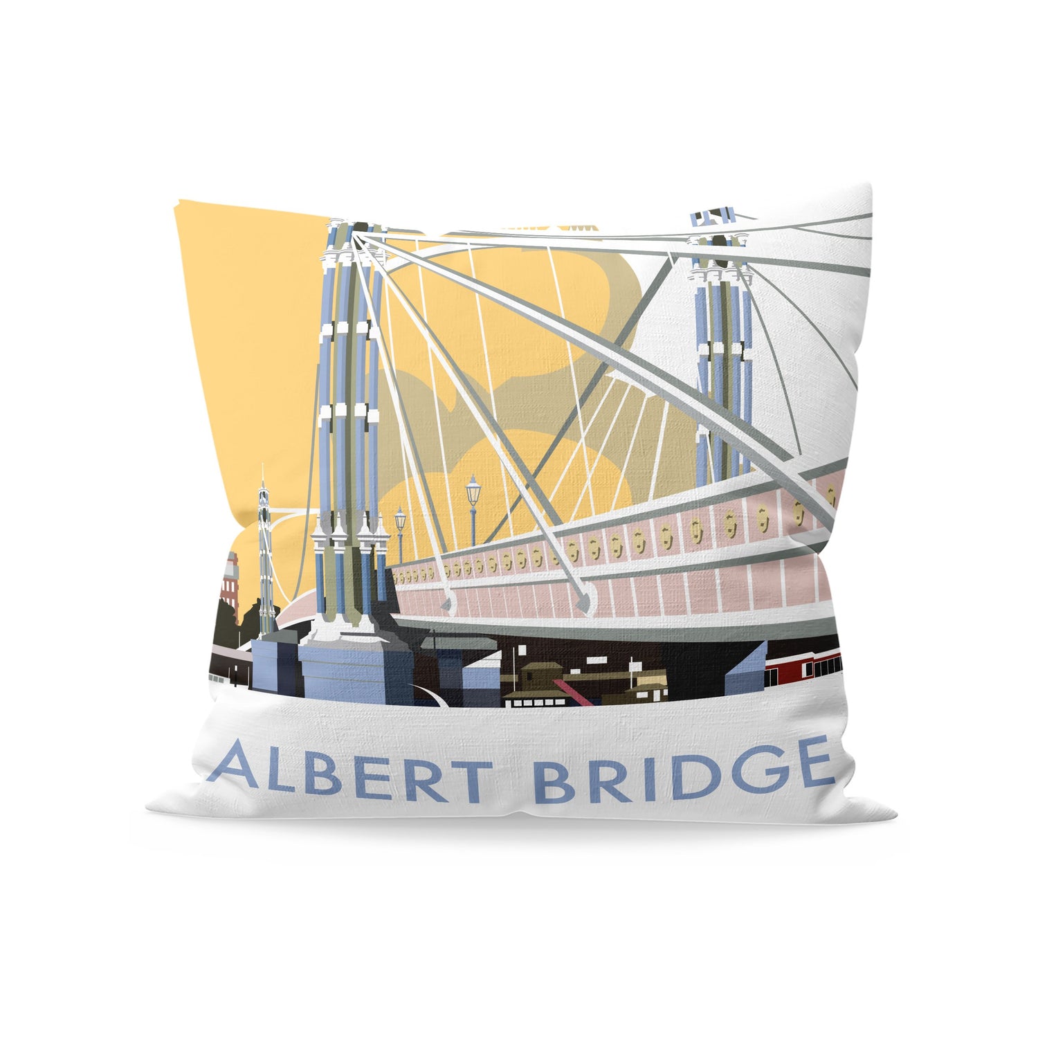 Albert Bridge, London Fibre Filled Cushion