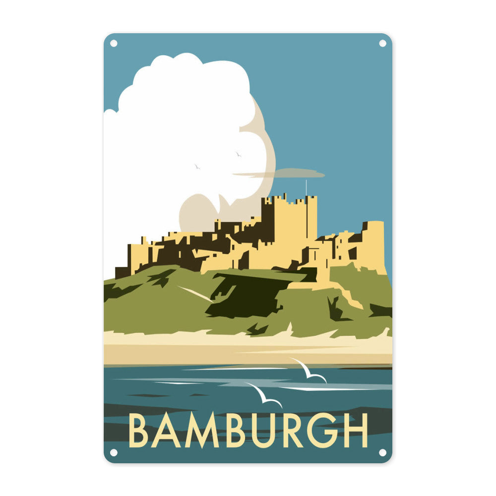 Bamburgh Castle Metal Sign