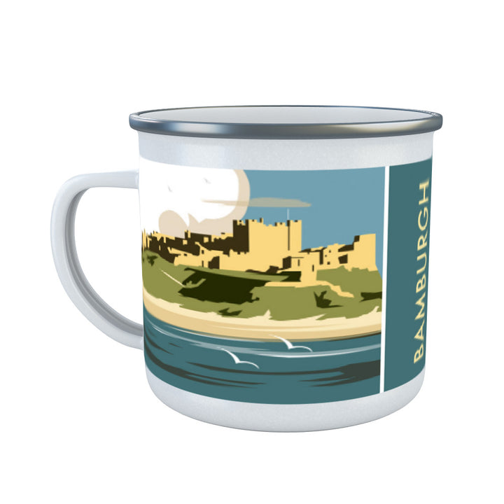 Bamburgh Castle Enamel Mug