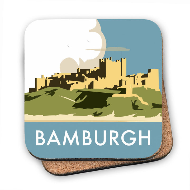 Bamburgh Castle MDF Coaster