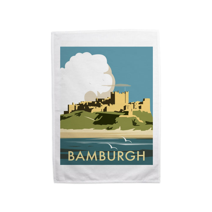 Bamburgh Castle Tea Towel