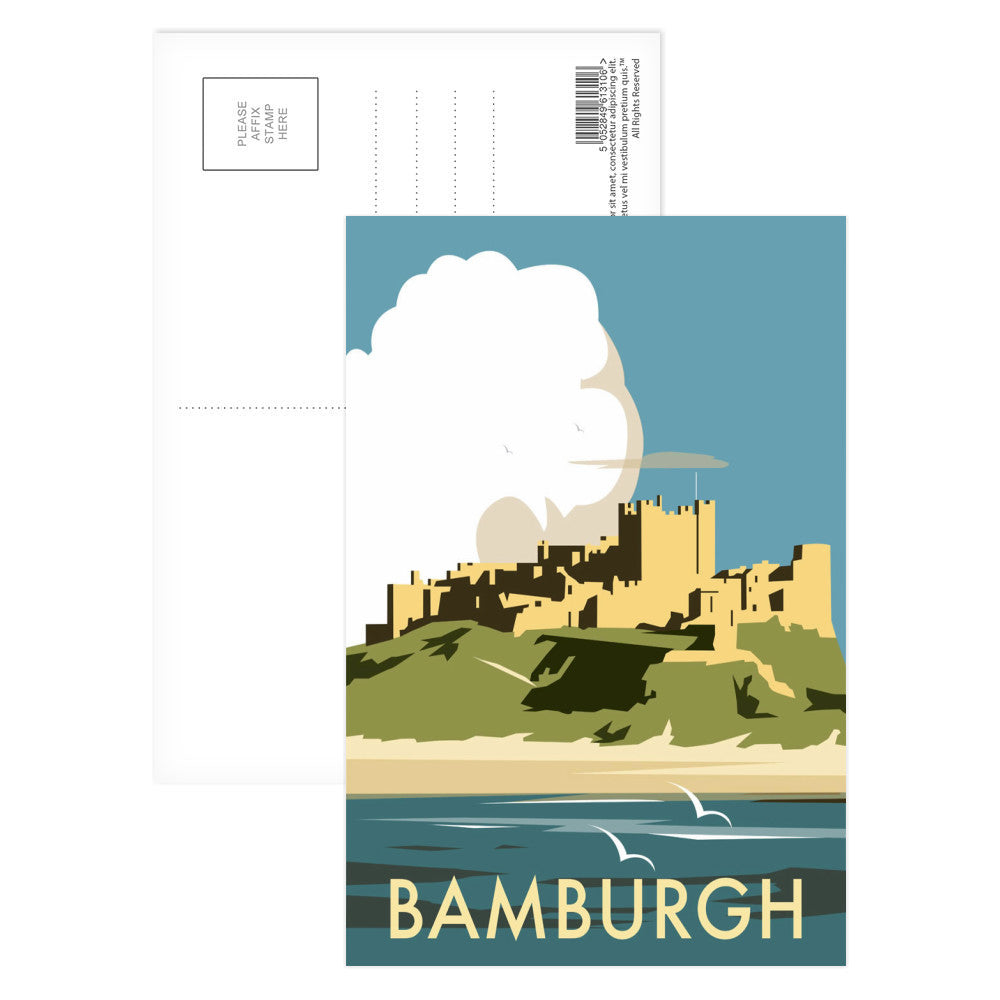 Bamburgh Castle Postcard Pack
