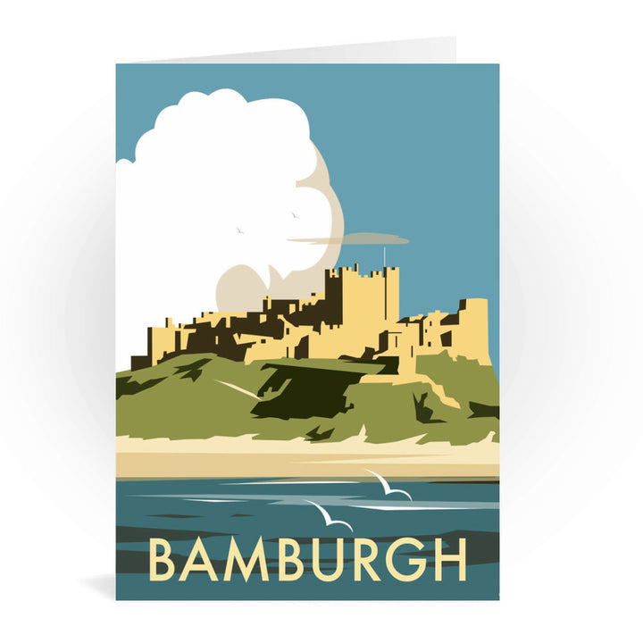 Bamburgh Castle Greeting Card 7x5