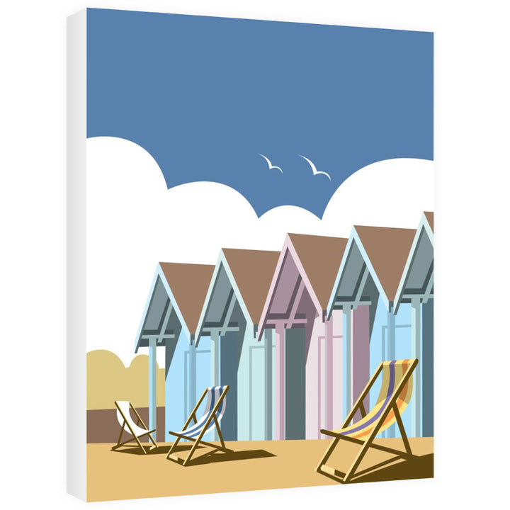 Beach Huts Canvas