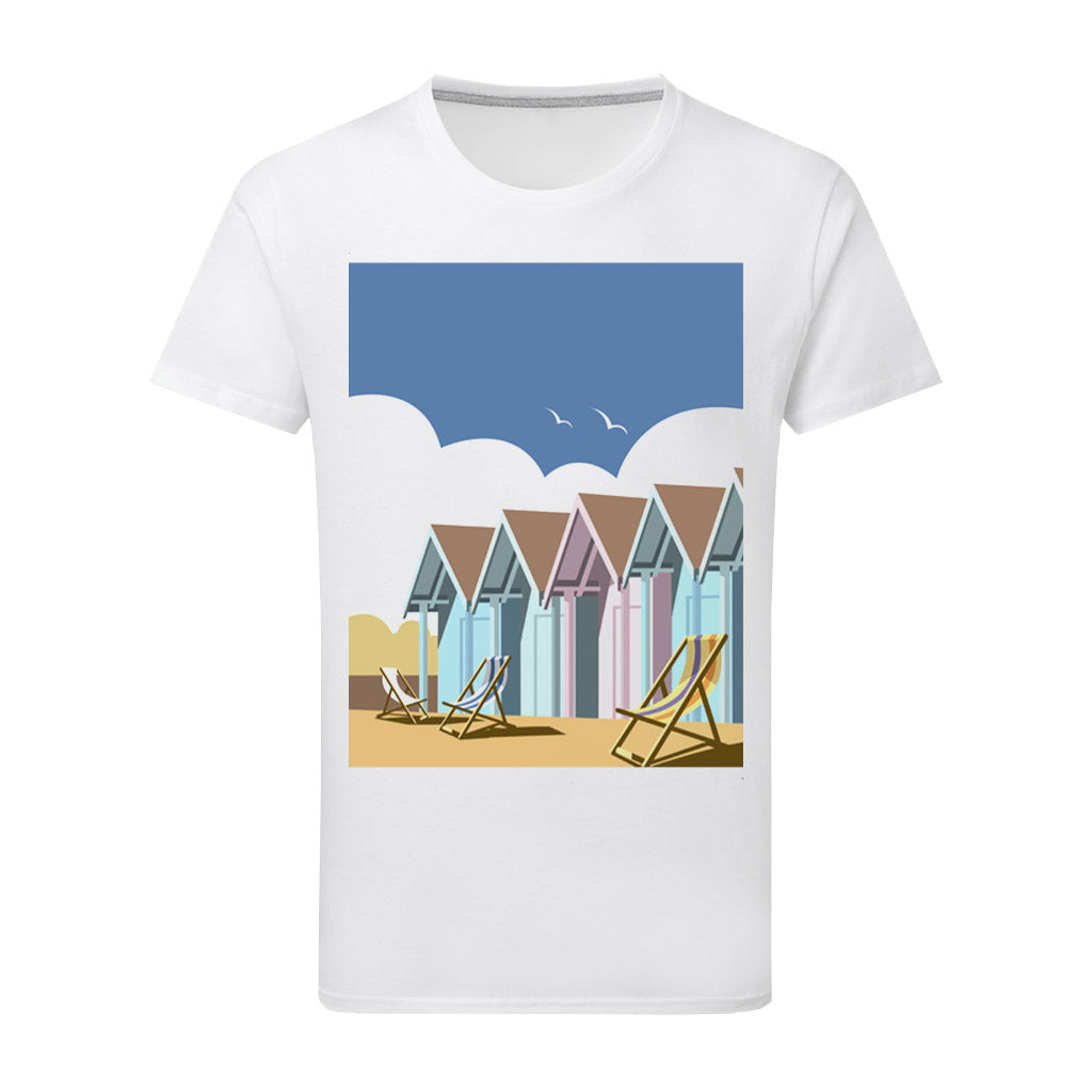 Beach Hut T-Shirt by Dave Thompson