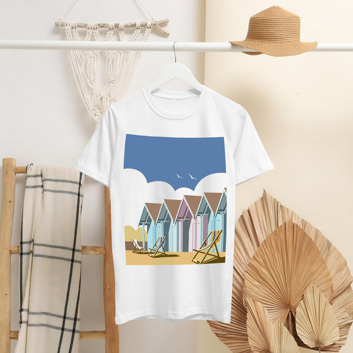 Beach Hut T-Shirt by Dave Thompson