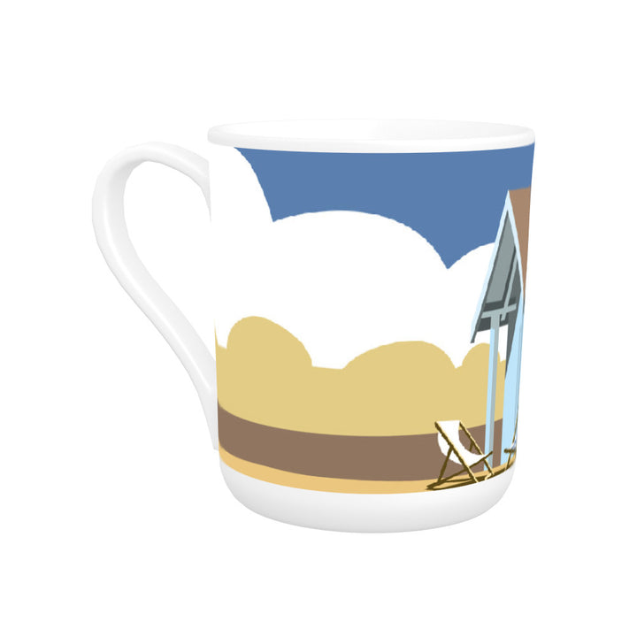 Beach Huts Bone China Mug