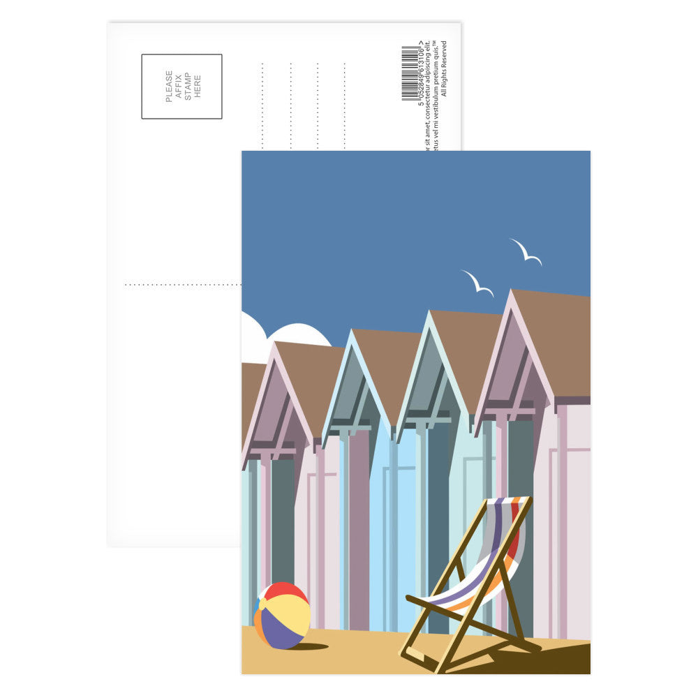 Beach Huts Postcard Pack