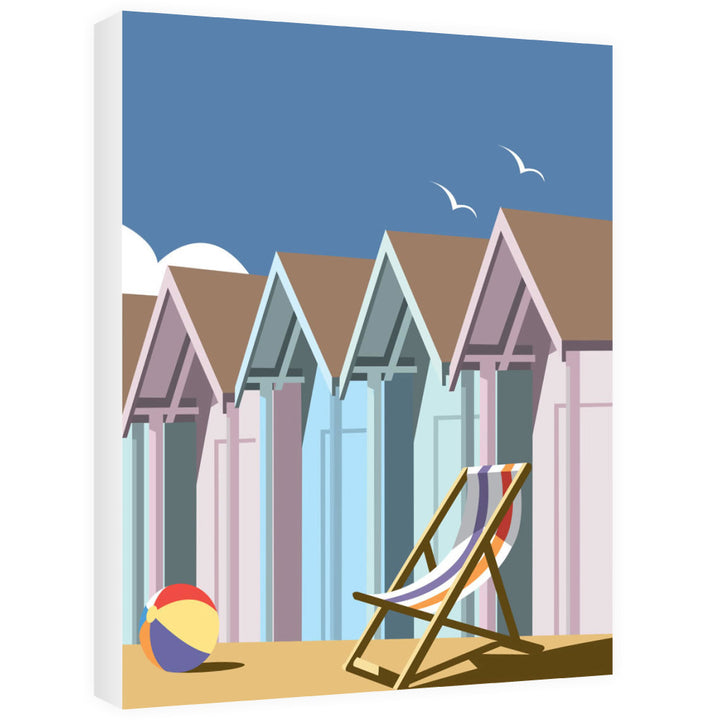 Beach Huts Canvas