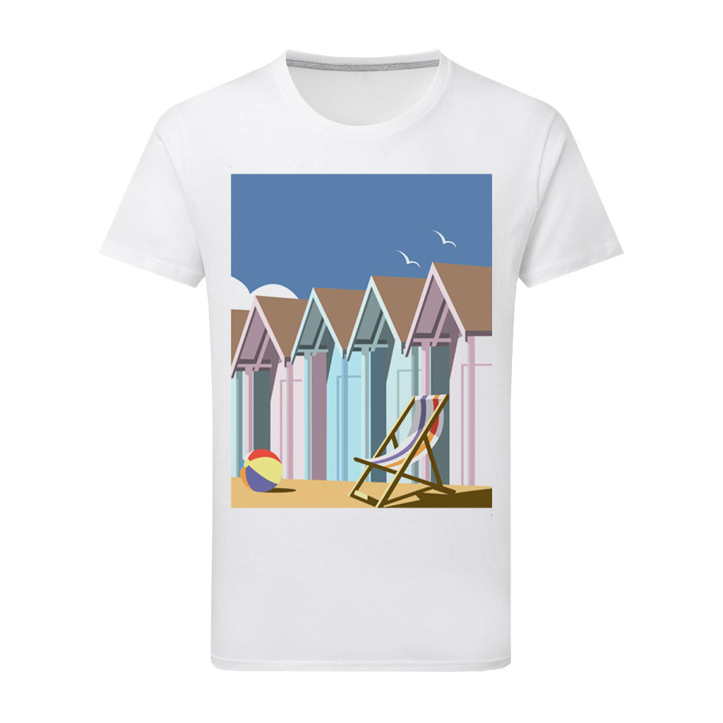 Beach Hut T-Shirt by Dave Thompson