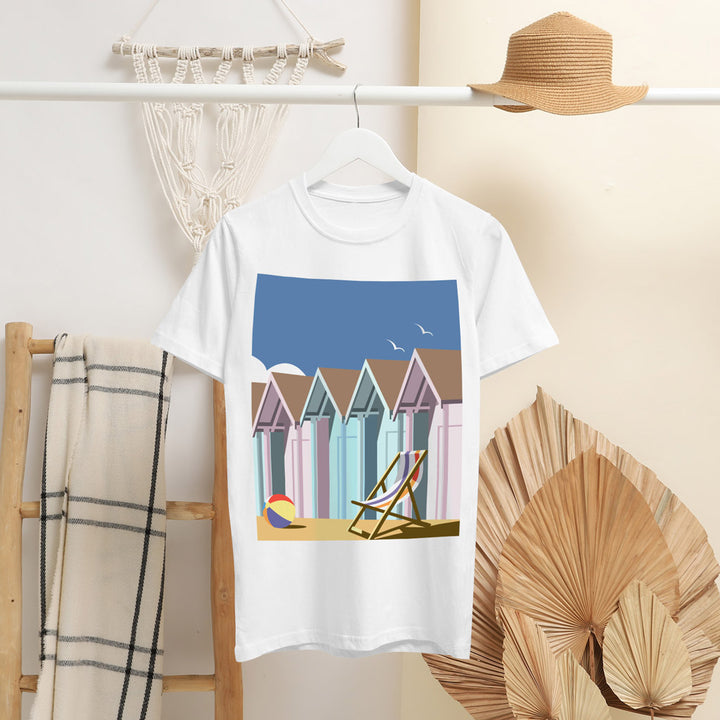 Beach Hut T-Shirt by Dave Thompson