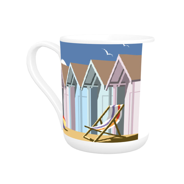 Beach Huts Bone China Mug