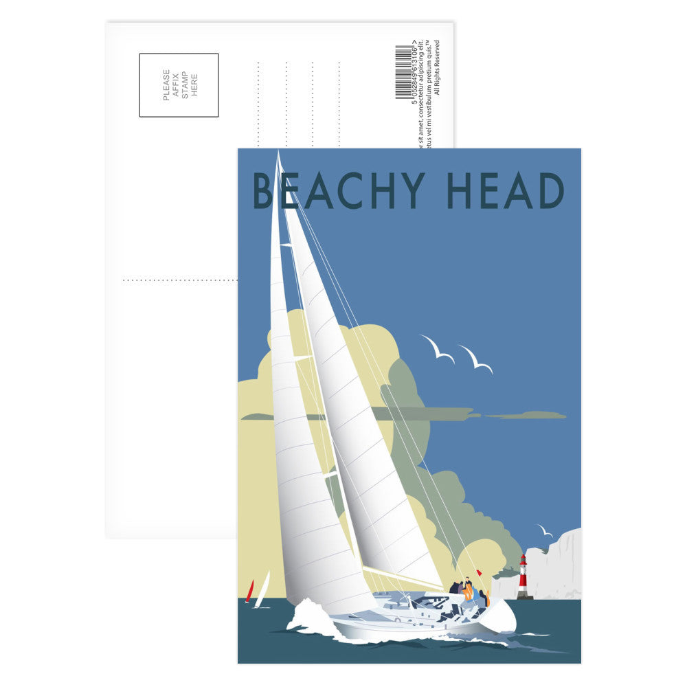 Sailing at Beachy Head Postcard Pack