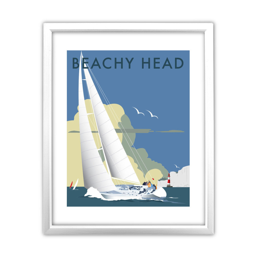 Sailing at Beachy Head - Art Print