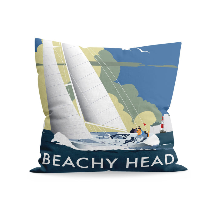 Sailing at Beachy Head Fibre Filled Cushion