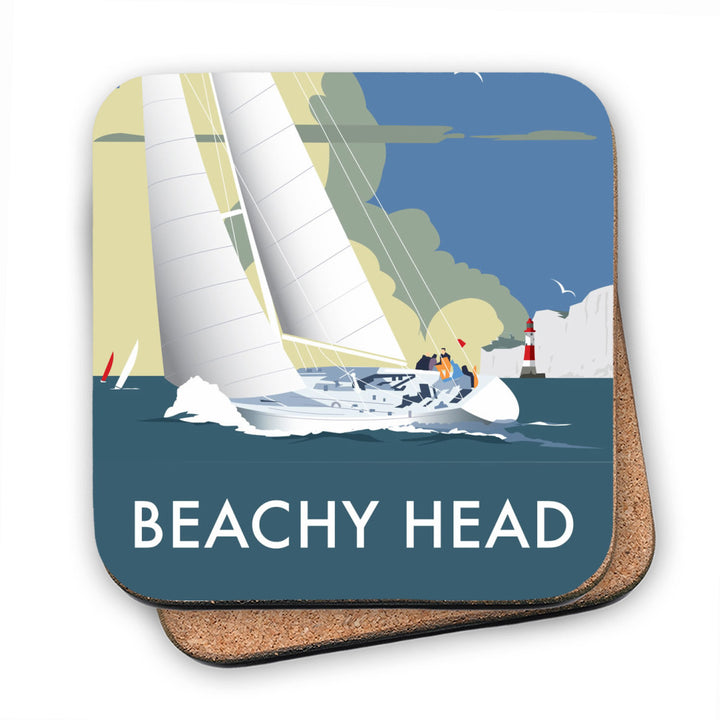 Sailing at Beachy Head MDF Coaster