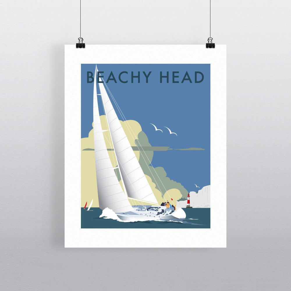 Sailing at Beachy Head - Art Print