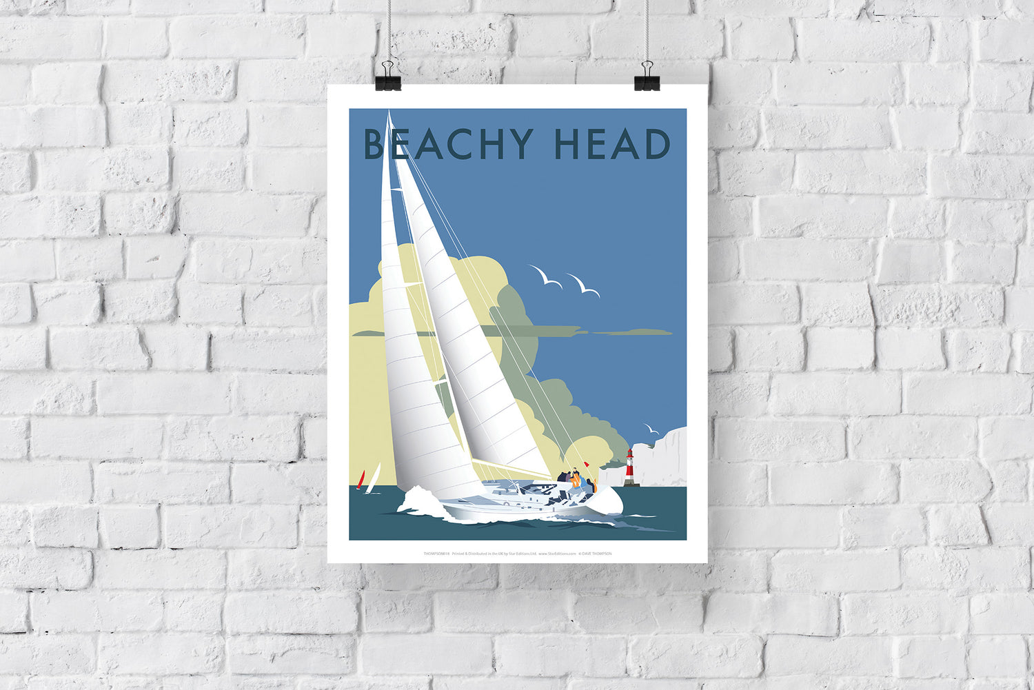 Sailing at Beachy Head - Art Print