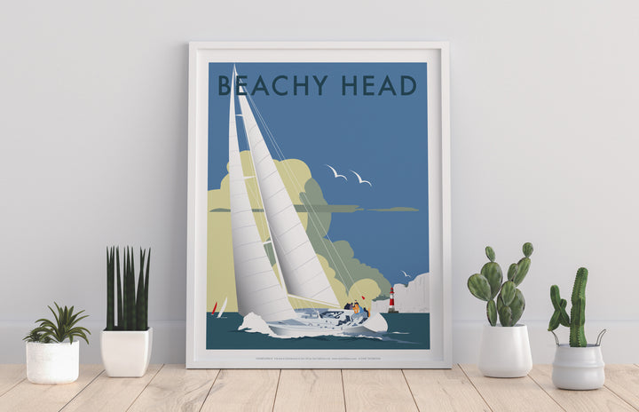 Sailing at Beachy Head - Art Print