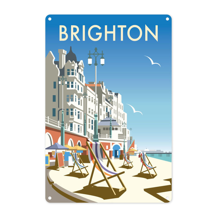 Brighton Beach Metal Sign