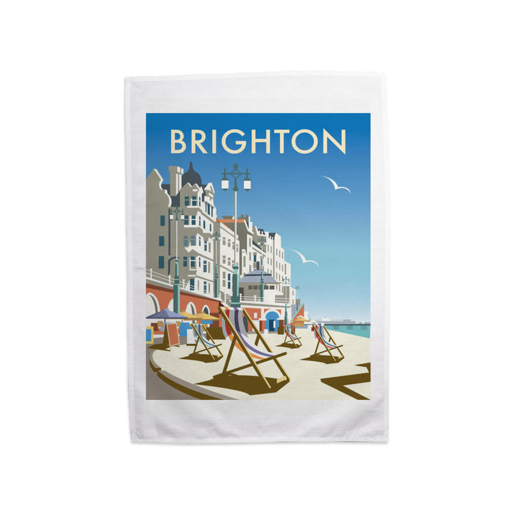 Brighton Beach Tea Towel