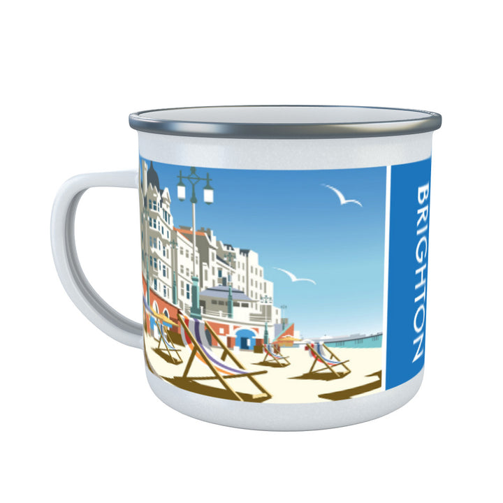 Brighton Beach Enamel Mug