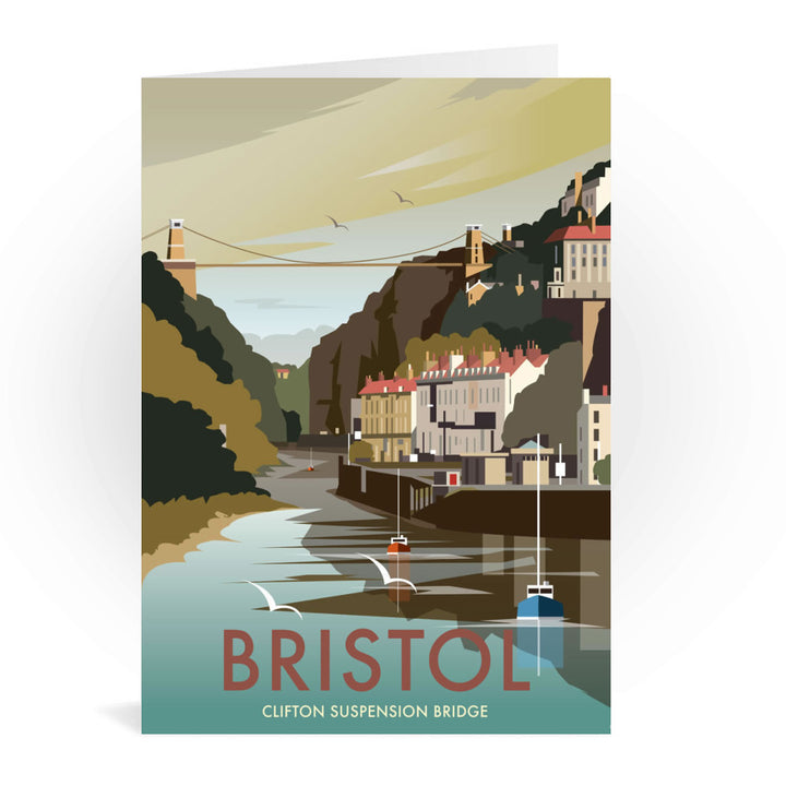 Clifton Suspension Bridge, Bristol Greeting Card 7x5