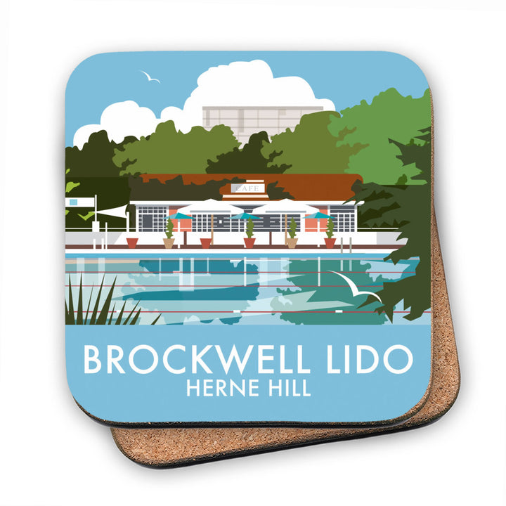 Brockwell Lido, Herne Hill, London MDF Coaster