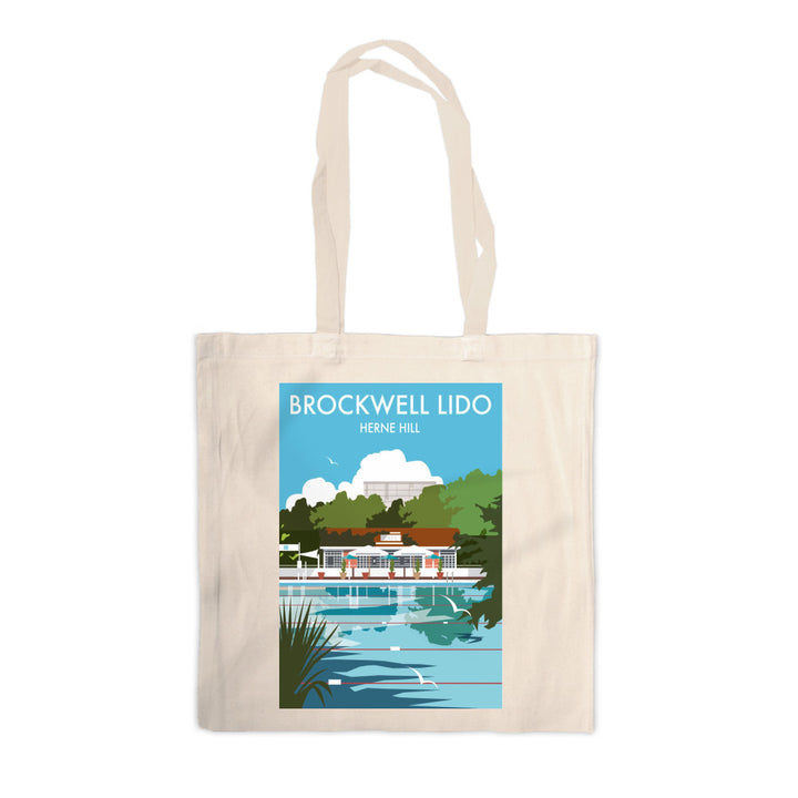 Brockwell Lido, Herne Hill, London Canvas Tote Bag
