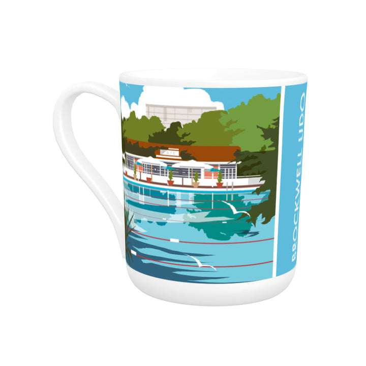 Brockwell Lido, Herne Hill, London Bone China Mug