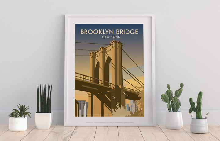 Brooklyn Bridge, New York - Art Print