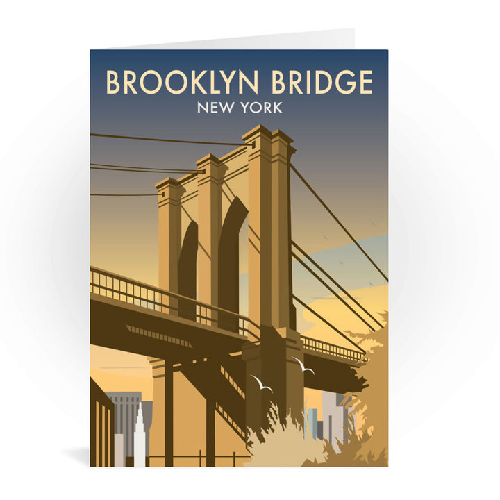 Brooklyn Bridge, New York Greeting Card 7x5