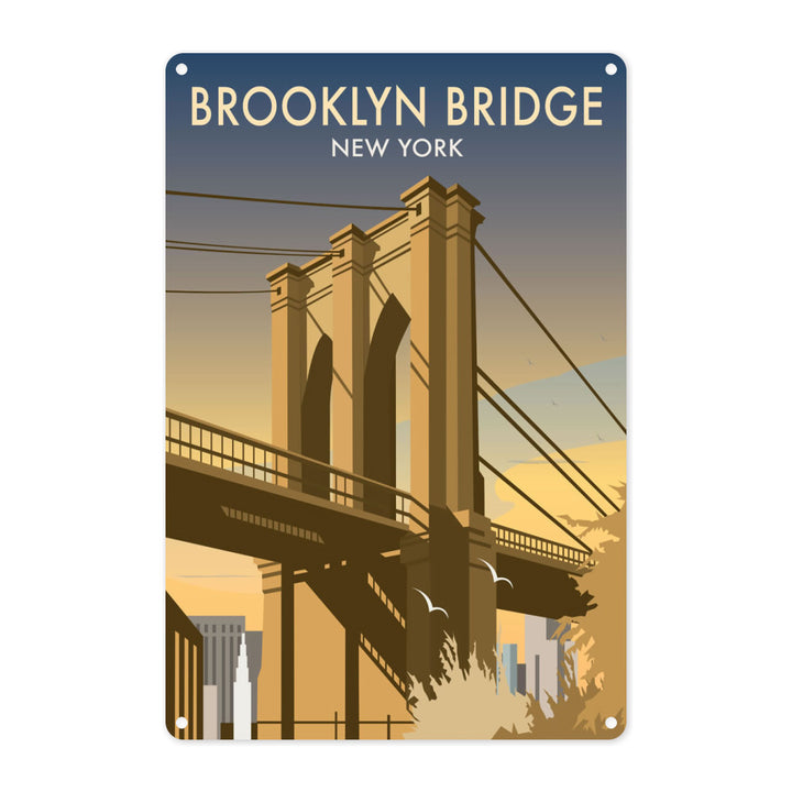 Brooklyn Bridge, New York Metal Sign