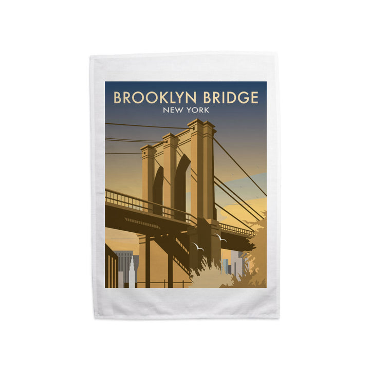 Brooklyn Bridge, New York Tea Towel