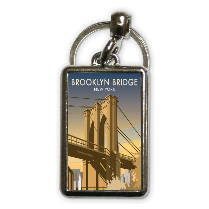 Brooklyn Bridge, New York Metal Keyring
