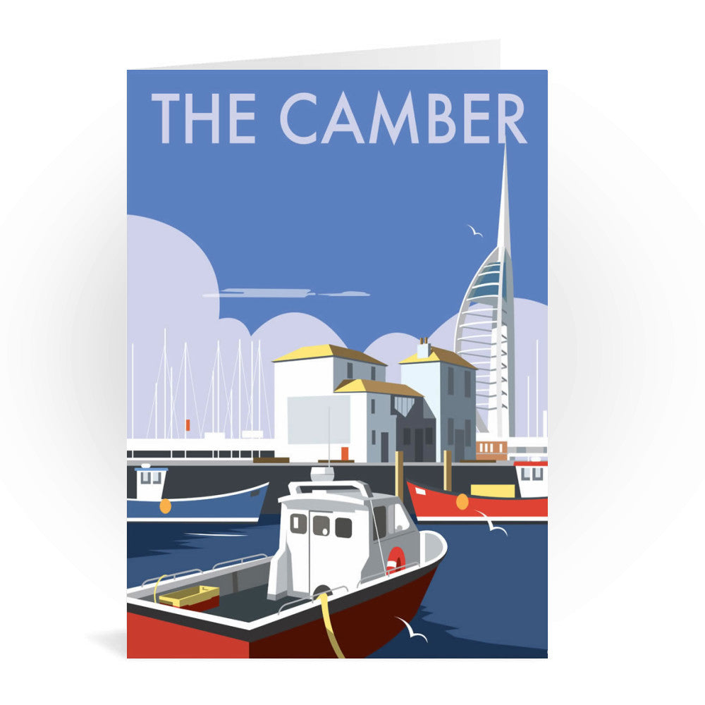 The Camber, Portsmouth Greeting Card 7x5
