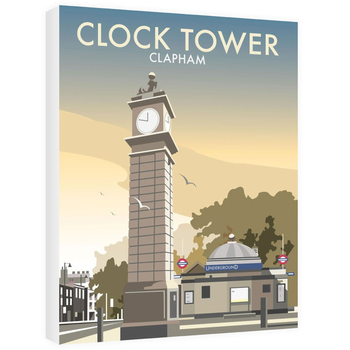 The Clock Tower, Clapham, London Canvas