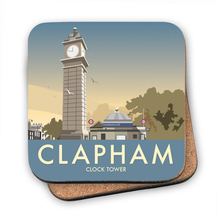 The Clock Tower, Clapham, London MDF Coaster