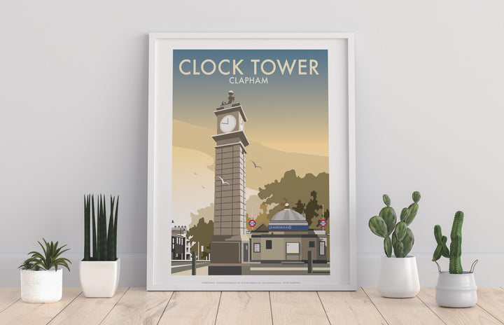 The Clock Tower, Clapham, London - Art Print