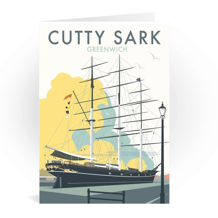 The Cutty Sark, Greenwich, London Greeting Card 7x5