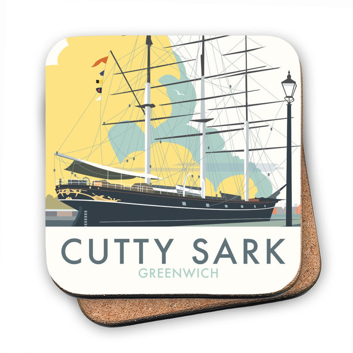 The Cutty Sark, Greenwich, London MDF Coaster