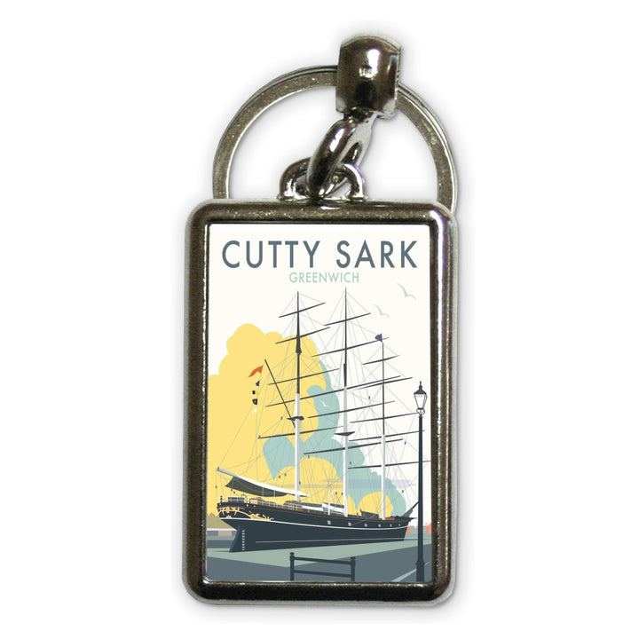 The Cutty Sark, Greenwich, London Metal Keyring