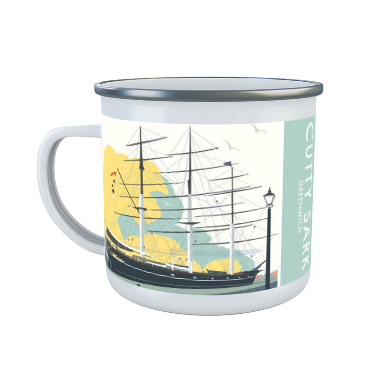 The Cutty Sark, Greenwich, London Enamel Mug