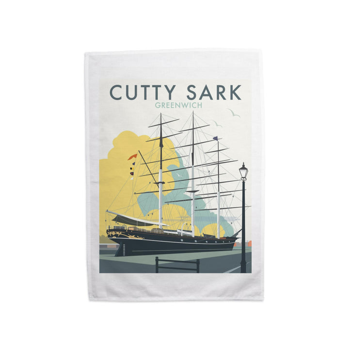 The Cutty Sark, Greenwich, London Tea Towel