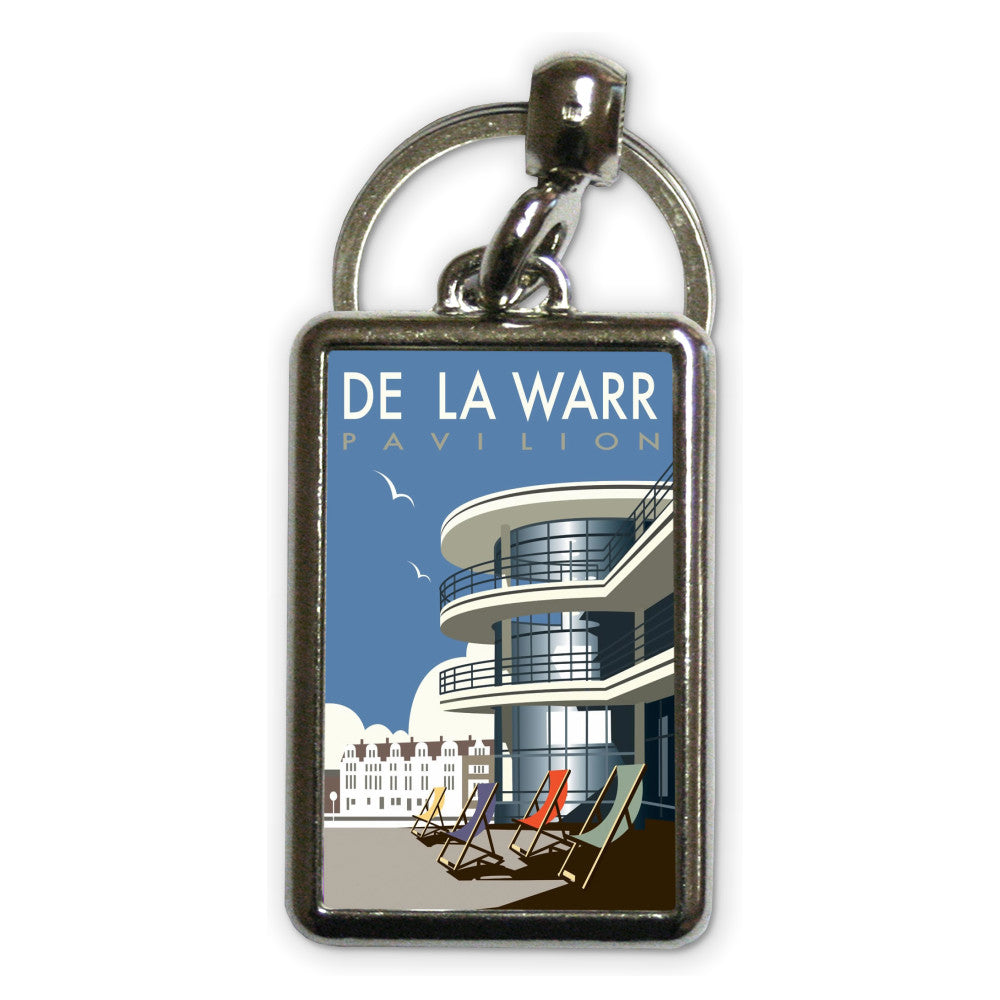 The De La Warr Pavilion, Bexhill, East Sussex Metal Keyring