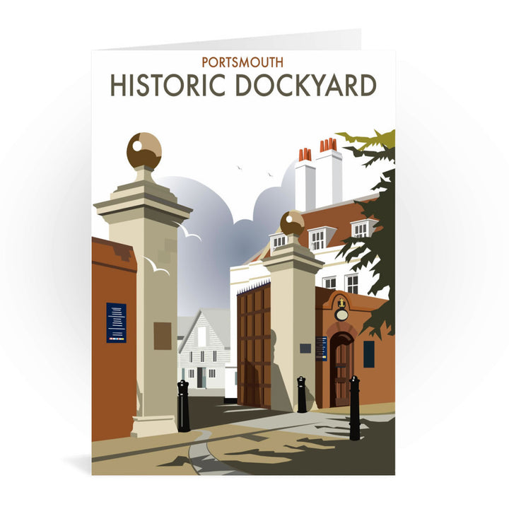 Portsmouth Historic Dockyard Greeting Card 7x5