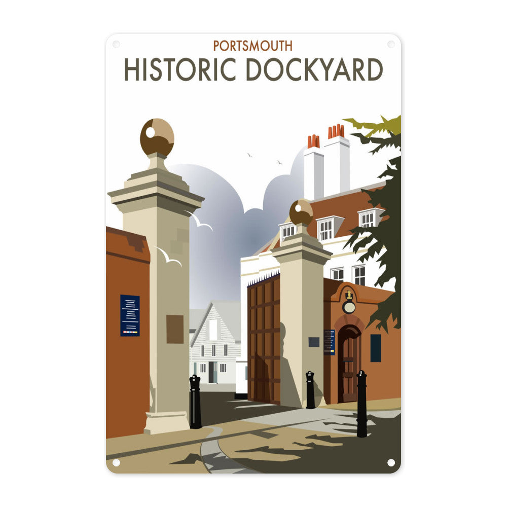 Portsmouth Historic Dockyard Metal Sign