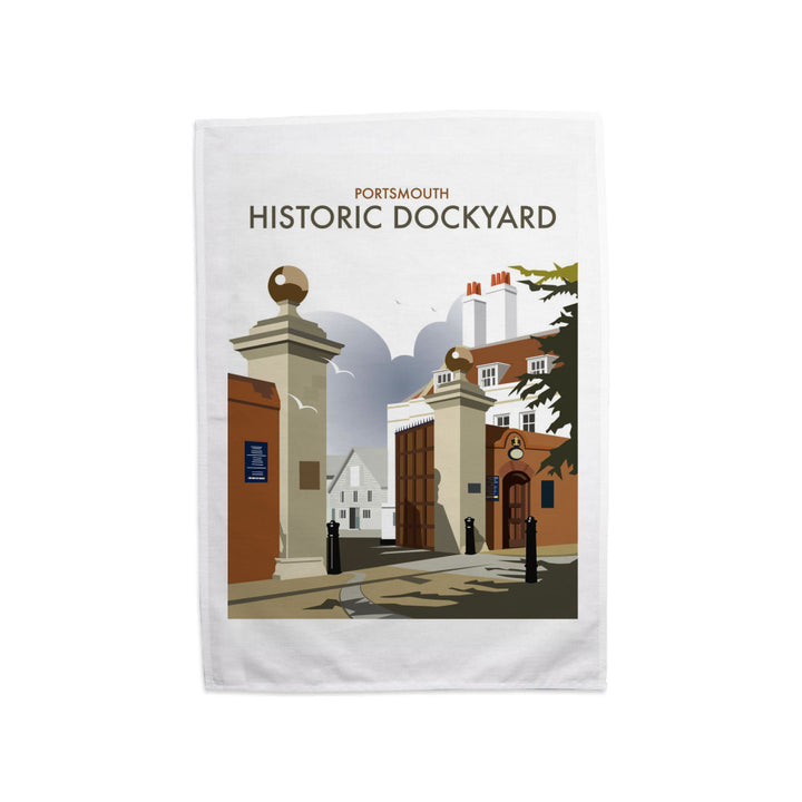 Portsmouth Historic Dockyard Tea Towel