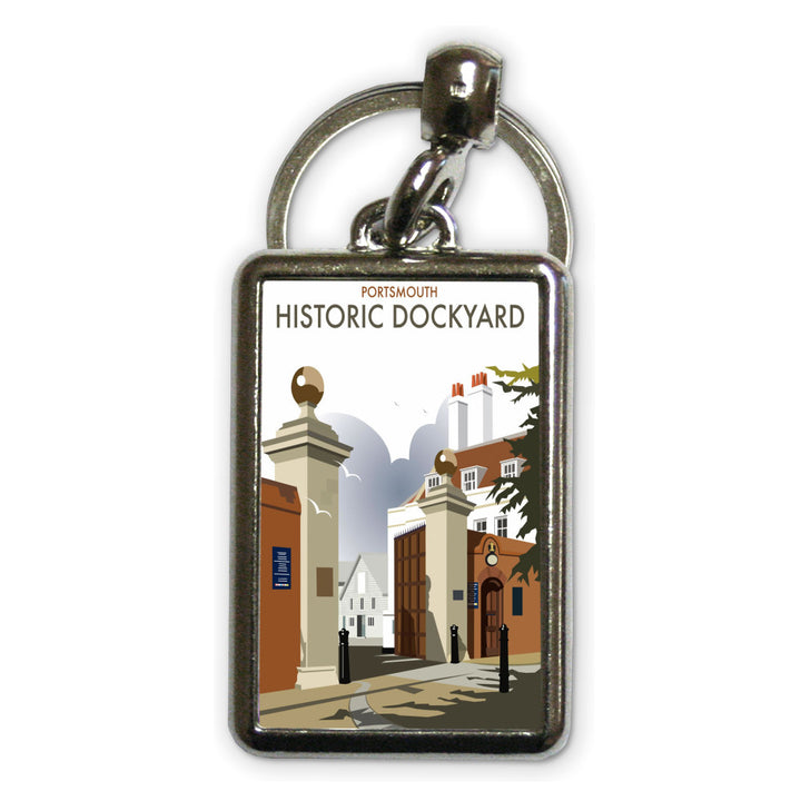 Portsmouth Historic Dockyard Metal Keyring